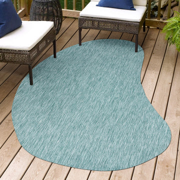 Evan Modern Rustic Organic Curve Indoor/Outdoor Area Rug